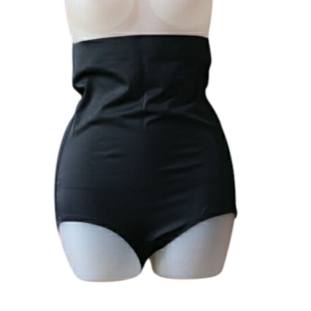 Skinnygirl Black High-Waist Tummy Control Shapewear Bottoms LG Smooth Slimming